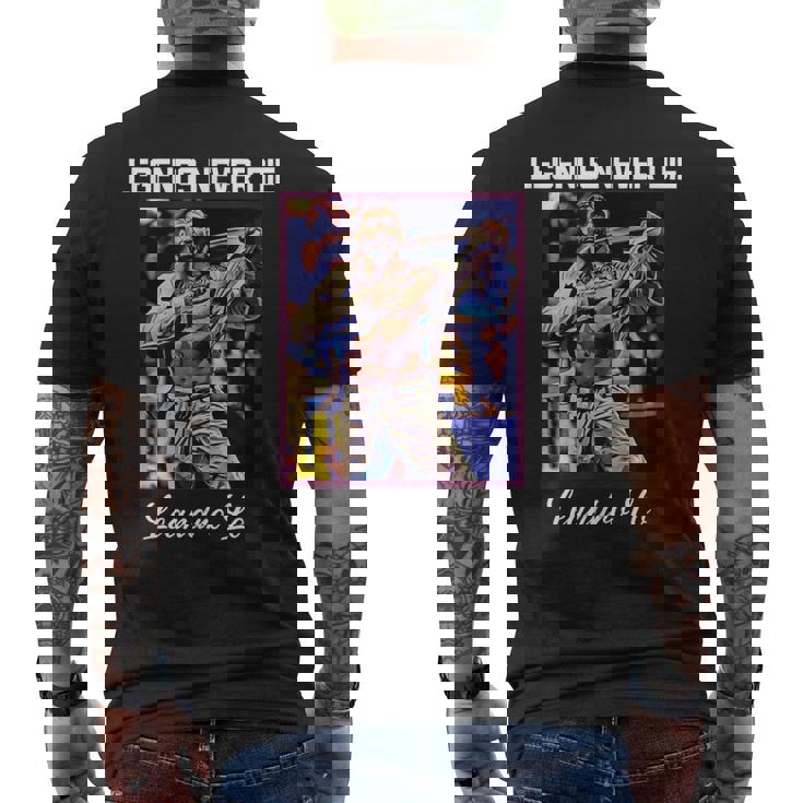 Bjj Legends Never Die Bjj Gi Brasileño Jiu Jitsu Camiseta Hombre Estampado Espalda