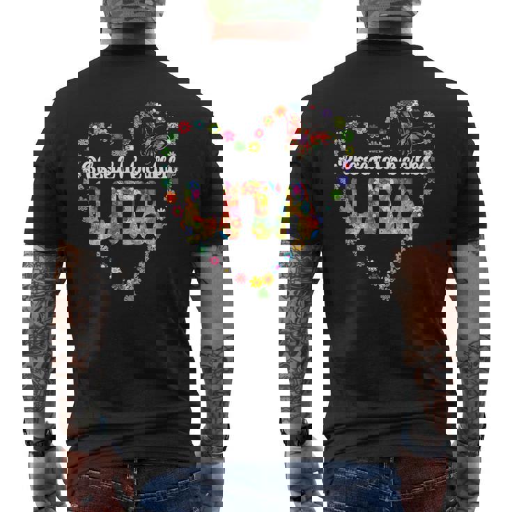 Blessed To Be Called Lita Grandma Lita Grandmother Men's Back Print T-Shirt