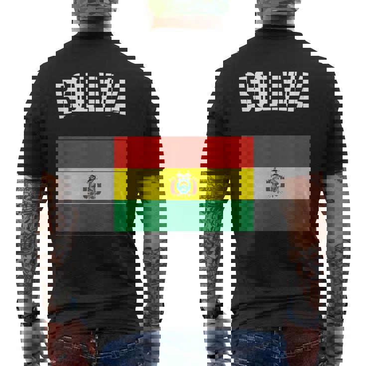 Bolivia Bolivian Flag Acation Travel Souvenir T-Shirt mit Rückendruck