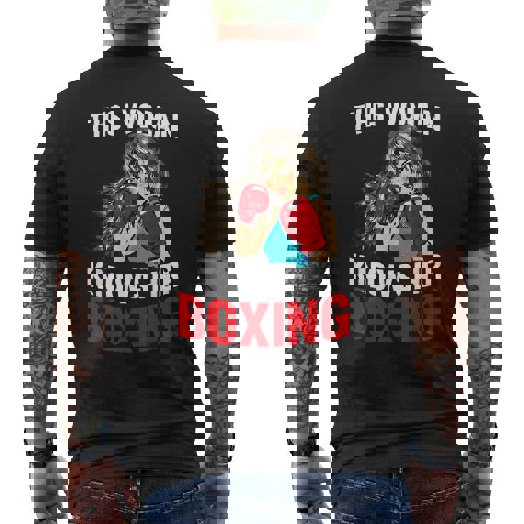 Boxeo Boxeador Guantes De Boxeo Boxing Camiseta Hombre Estampado Espalda