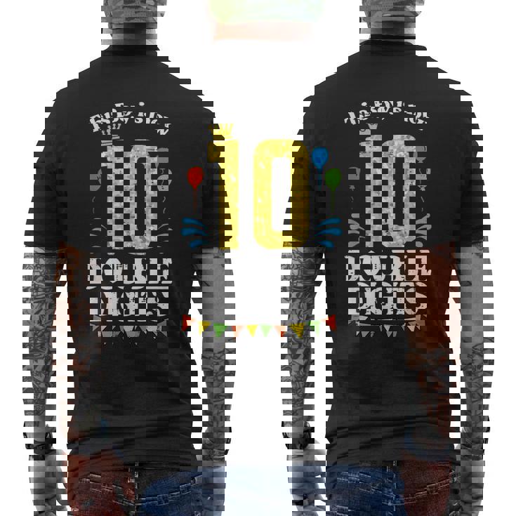 This Boy Is Now 10 Double Digits Crown 10Th Birthday Fiesta Men's T-shirt Back Print