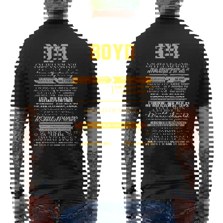 BOYD Completely Unexplainable Family Christmas Men's Back Print T-Shirt