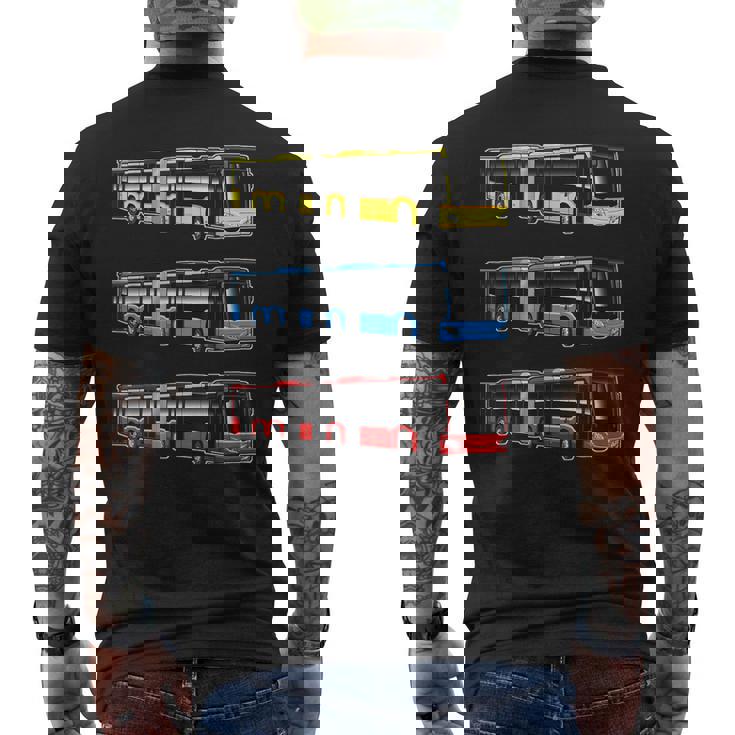 Busfahrer Bus Fahrzeug Gelenkbus Für Bus-Fans Klassik-Liebhaber Familien Erwachsene Kinder Erwachsene Multicolored Small Kurzarm Klassisch T-Shirt mit Rückendruck