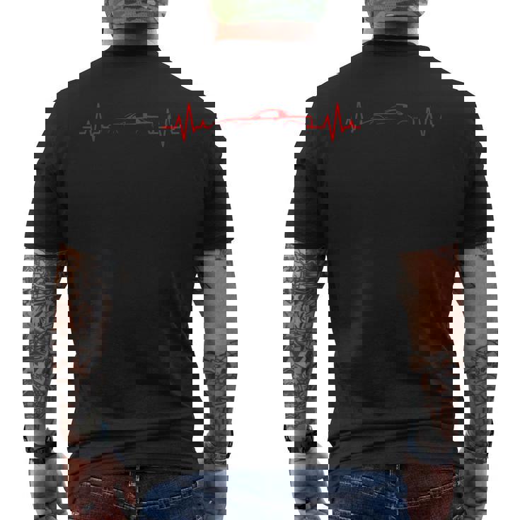 C5 Z06 Vette C5r Heartbeat Stingray Red Sports Car Vintage Men's T-shirt Back Print