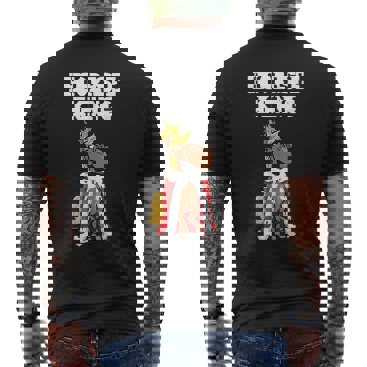 Caballo King Camisa Para Hombre Amante De Los Caballos Caballo Mascota Camiseta Hombre Estampado Espalda