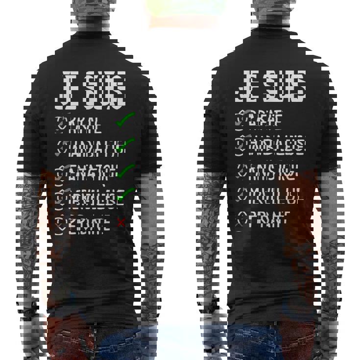 Cadeau De Sport Drôle De Handball Pour Un Joueur De Handball T-shirt imprimé au dos