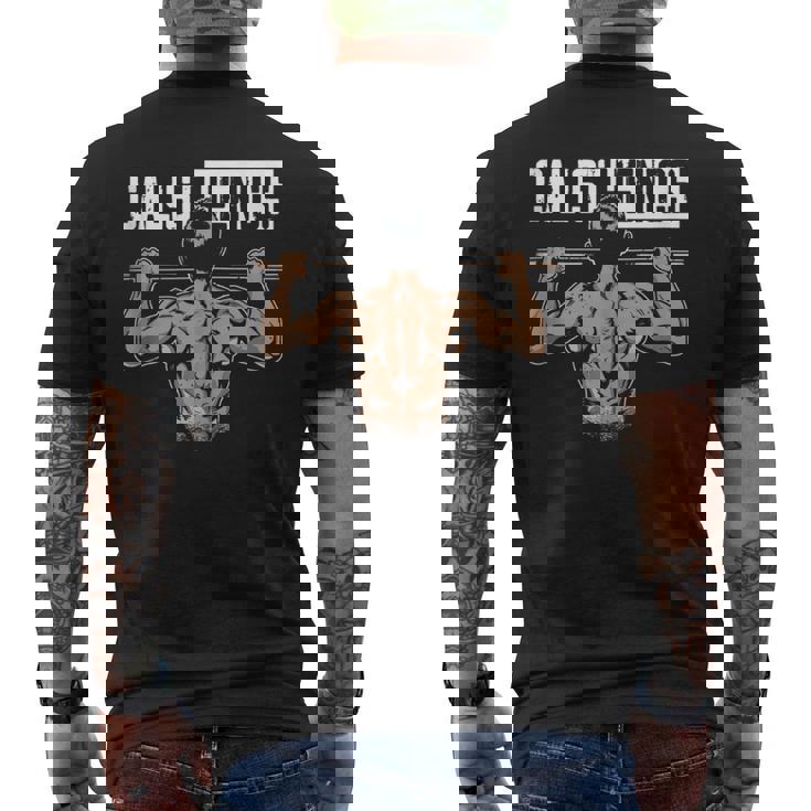 Calistenia Gimnasio Calistenia Entrenamiento En Calle Sin Mangas Camiseta Hombre Estampado Espalda