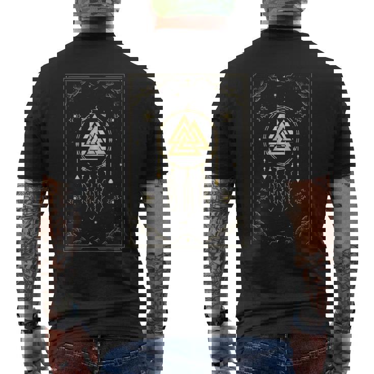 Capteur De Rêves Mystiqueiking Mythologie Nordiquealknut T-shirt imprimé au dos