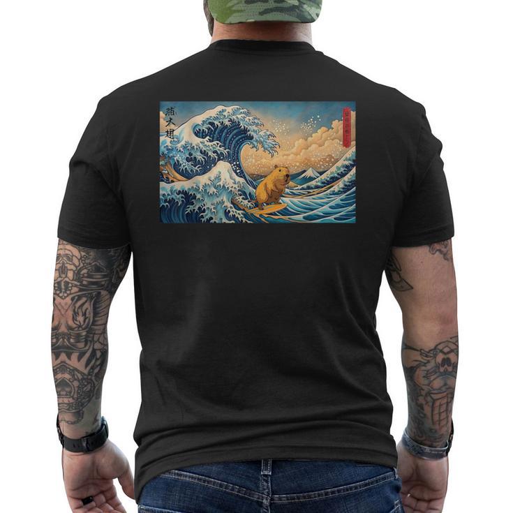 Sweat à Capuche Loutre Surfant La Grande Vague De Kanagawa – Design Drôle Et Adorable