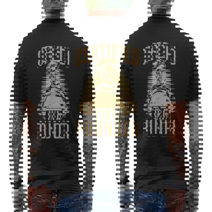 Certified Torta Pounder Quote Retro Latino Mexican Men's Back Print T-Shirt
