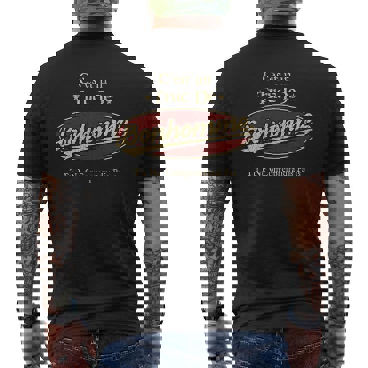C'est Un Bonhomme Truc De Tu Ne Comprendrais Pas Bonhomme Nom T-shirt imprimé au dos