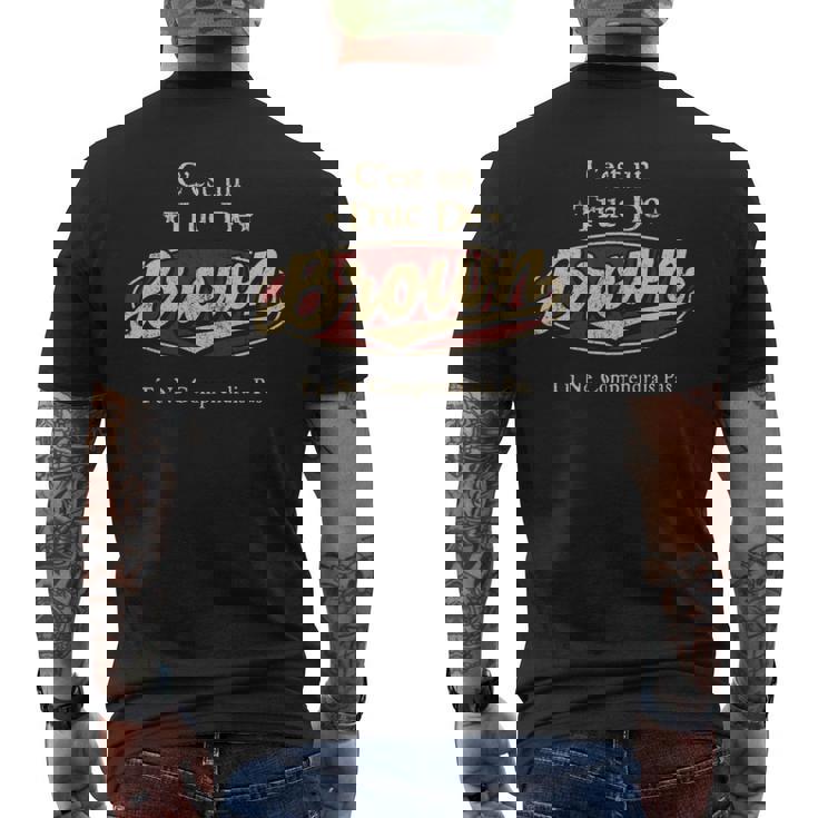 C'est Un Brown Truc De Tu Ne Comprendrais Pas Brown Nom T-shirt imprimé au dos