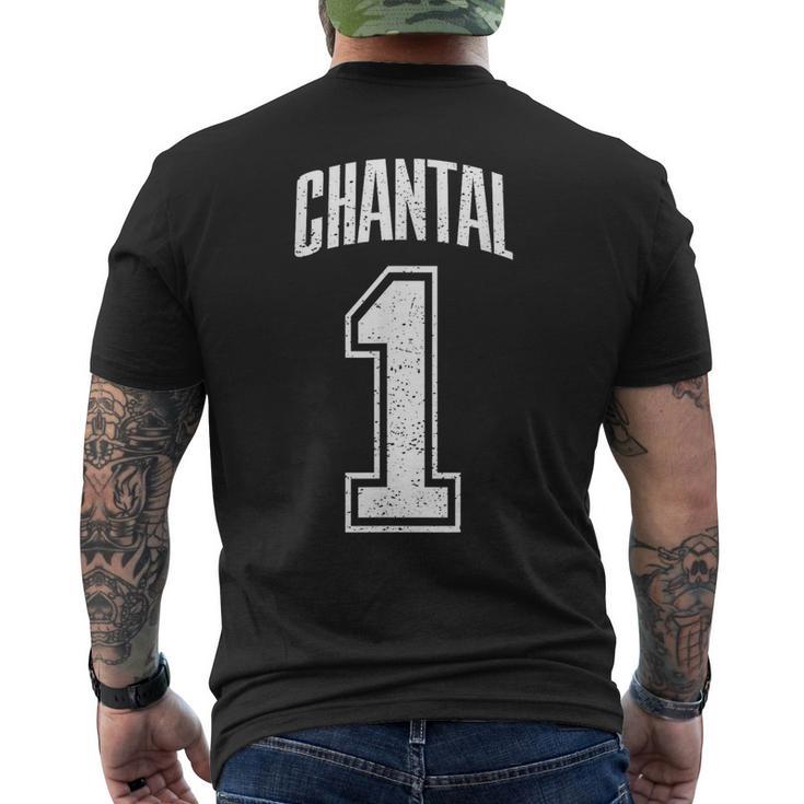 Chantal Supporter Number 1 Biggest Fan T-Shirt mit Rückendruck