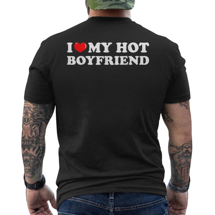 Chemise I Love My Hot Boyfriend I Heart My Hot Boyfriend T-shirt imprimé au dos
