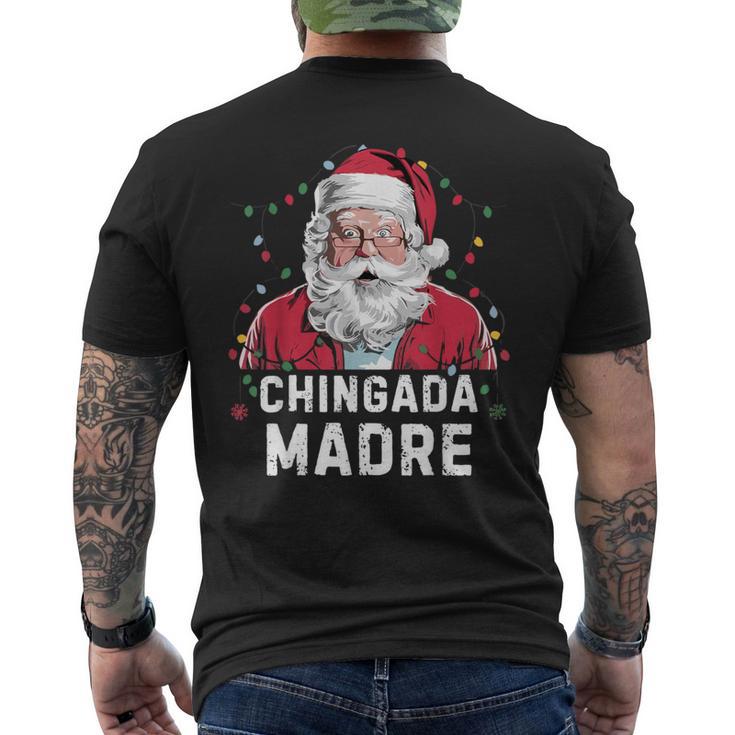 Chingada Madre Mexican Christmas Pajamas Hispanic Xmas Men's Back Print T-Shirt