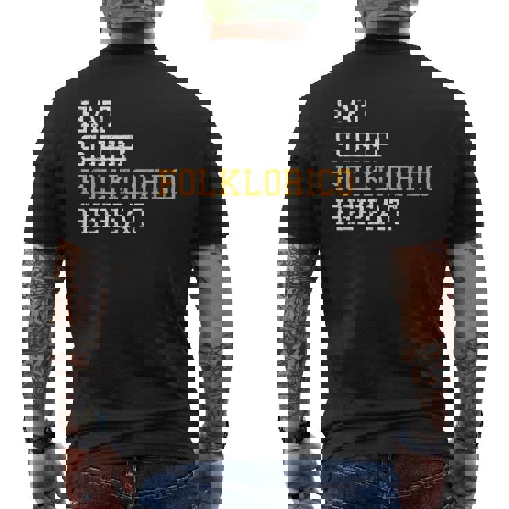 Choreography Dance Moves Folklorico Spanish Folk Dance Men's Back Print T-Shirt