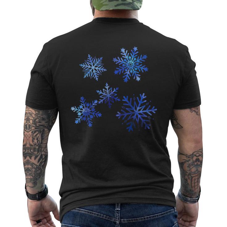 Cold Snowflakes Winter T-Shirt mit Rückendruck