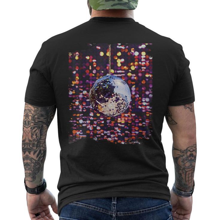 Colourful Disco Ball Retrointage Club 70S T-Shirt mit Rückendruck