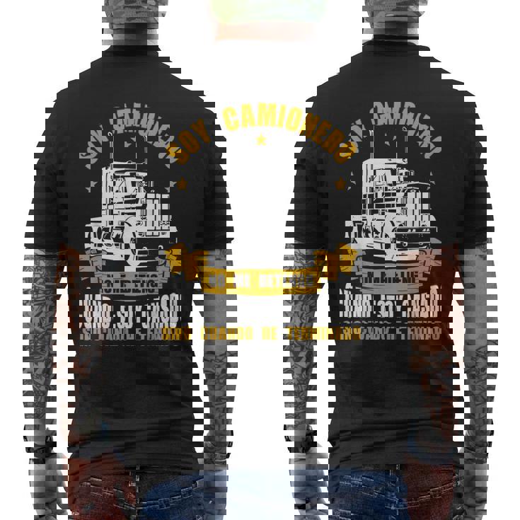 Conductor De Camión Grande Semirremolque Conductor Camiseta Hombre Estampado Espalda