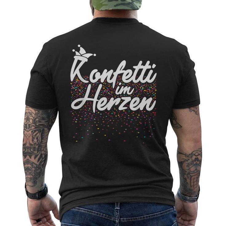 Confetti In The Heart Carnival Fancy Dress Confetti Costume T-Shirt mit Rückendruck