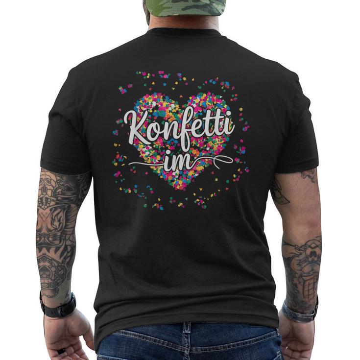 Confetti In The Heart Carnival T-Shirt mit Rückendruck