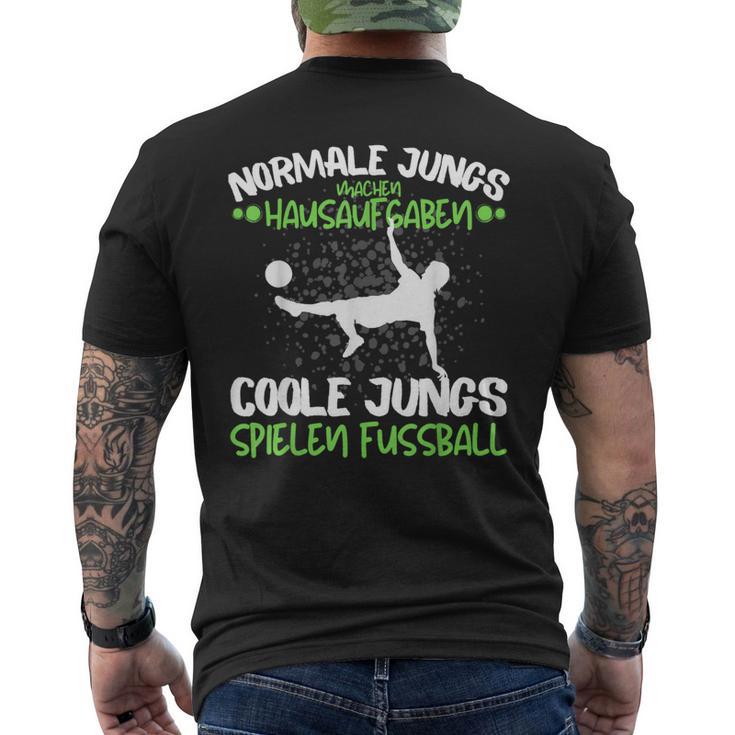 Cool Jung Spielnen Fußball T-Shirt mit Rückendruck