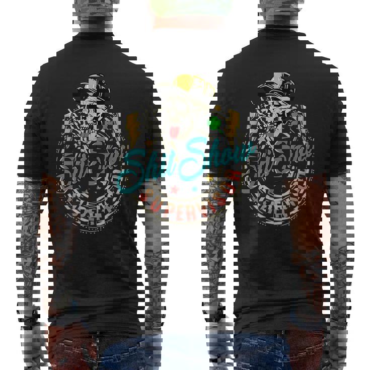 Cool Shit Show Supervisor Skull Hilarious Vintage For Adults Men's Back Print T-Shirt