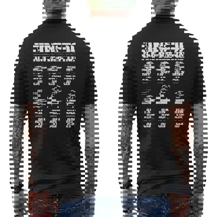 Cosas Que Hago En Mi Tiempo Libre Idea De Regalos Para Amantes De Los Coches Car Guy Camiseta Hombre Estampado Espalda