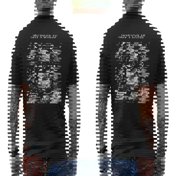 Cottagecore Vintage Nature Duck Positive Vibe Dance Teacher Men's Back Print T-Shirt