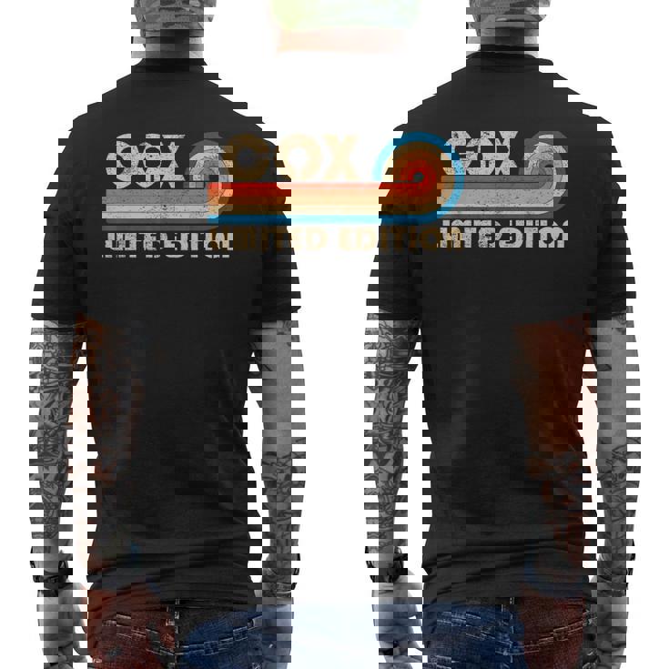 Cox Surname Retrointage 80S 90S Birthday Reunion T-shirt imprimé au dos