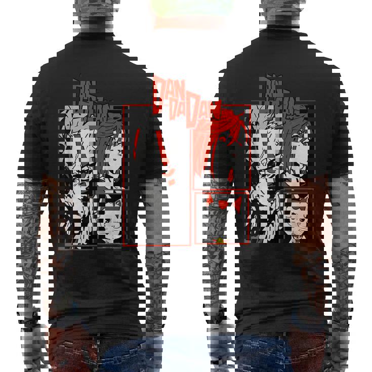 Cute Japanese Dandadan Anime Graphic Men's T-shirt Back Print