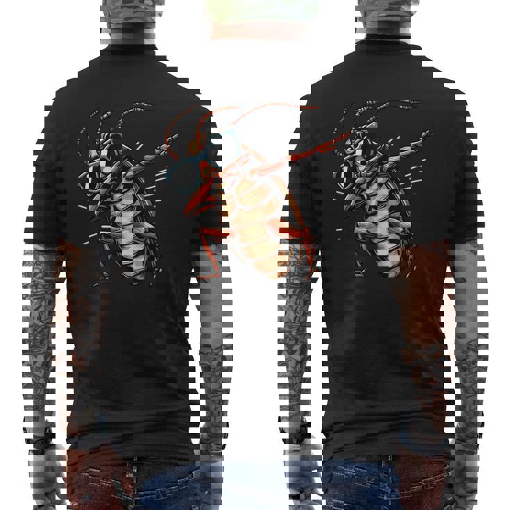 Dabbing Cockroach Wearing Sunglasses Men's Back Print T-Shirt