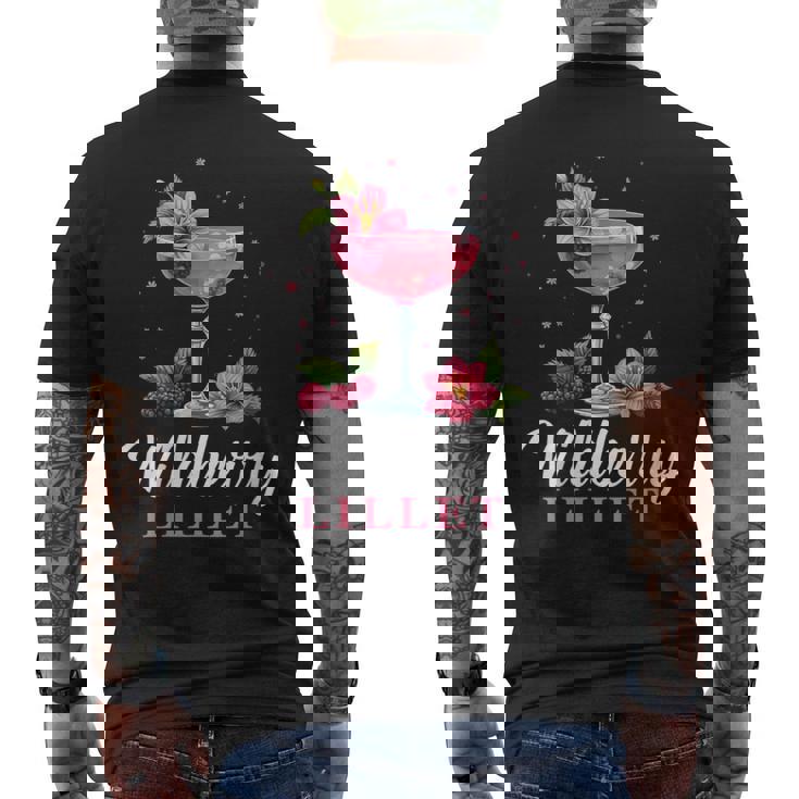 Damen Sommer Cocktail Party Wildberry Lillet Damen Mit-Ausschnitt T-Shirt mit Rückendruck