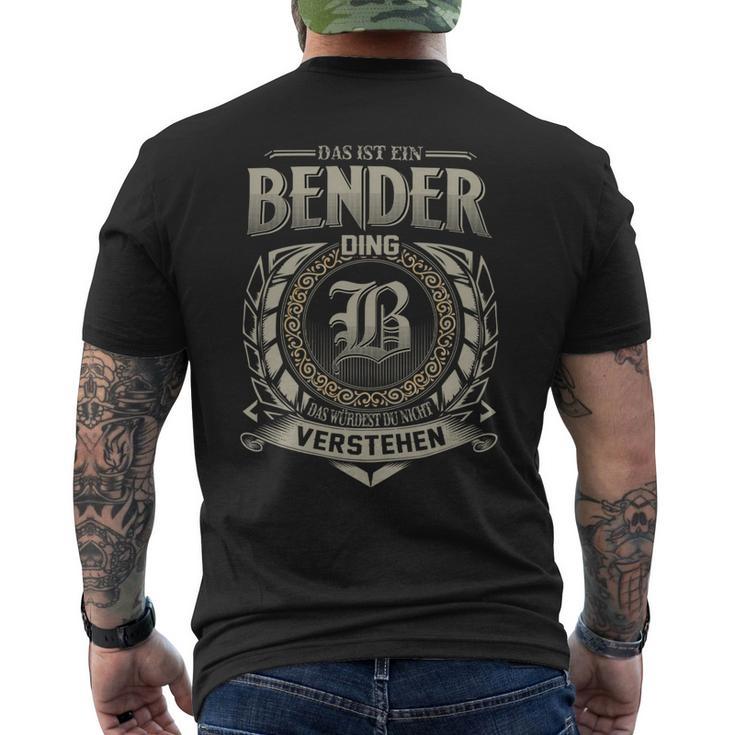 Das Ist Ein Bender Ding Bender Name T-Shirt mit Rückendruck