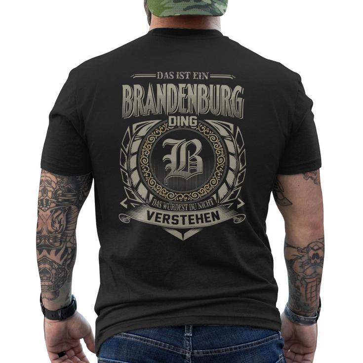 Das Ist Ein Brandenburg Ding Brandenburg Name T-Shirt mit Rückendruck