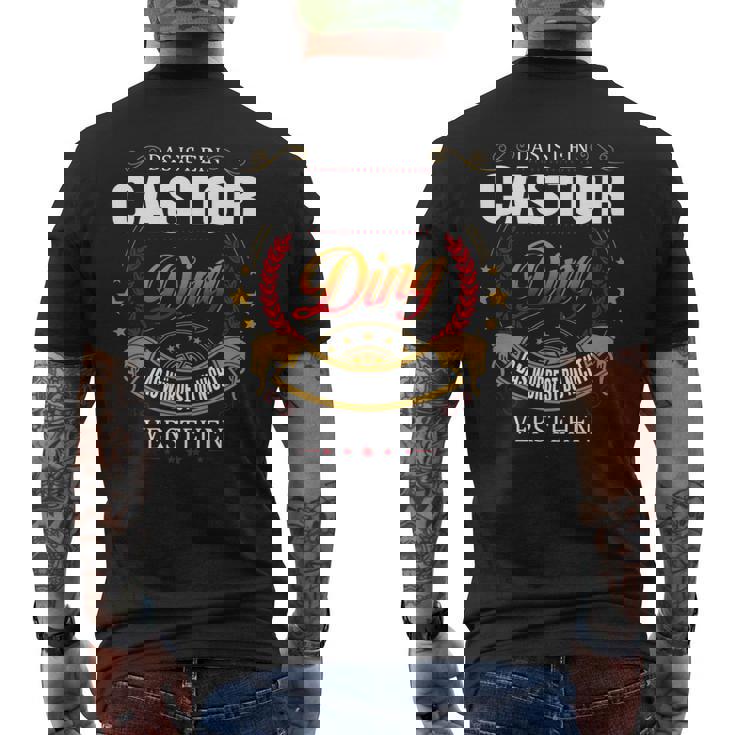 Das Ist Ein Castor Ding Das Würdest Du Nicht Verstehen Castor Name T-Shirt mit Rückendruck