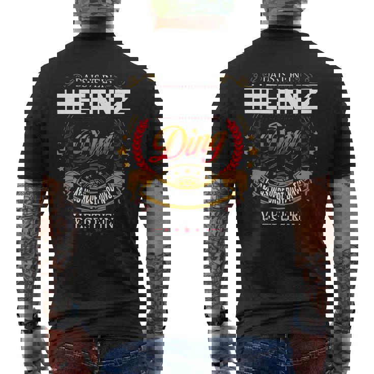 Das Ist Ein Heinz Ding Das Würdest Du Nicht Verstehen Heinz Name T-Shirt mit Rückendruck