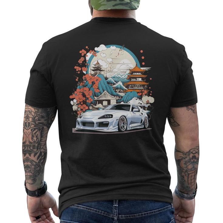 De Regalo 2Jz Moderna Blanca Supra Jdm Entusiasta Del Coche Camiseta Hombre Estampado Espalda