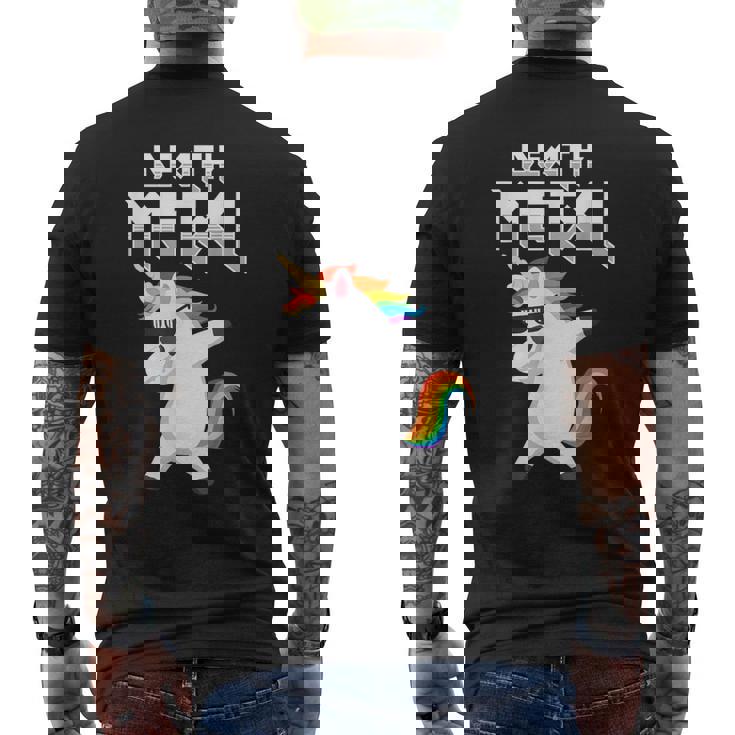 Death Metal Unicornio Hard Rock Hard Metal Camiseta Hombre Estampado Espalda