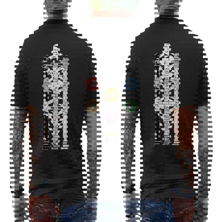 Diagrama Del Árbol De Laida De La Cabalá Camiseta Hombre Estampado Espalda