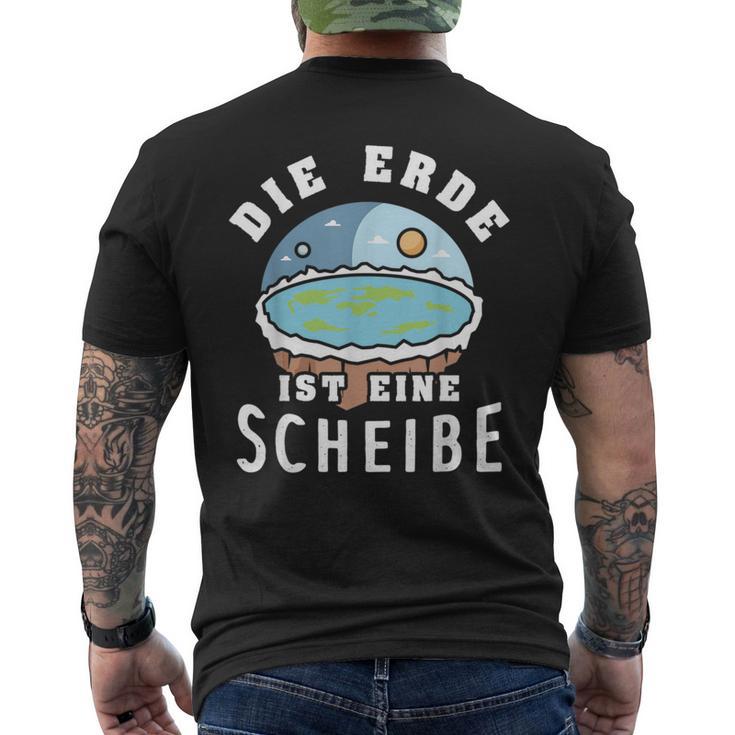 Die Erde Ist Eine Scheiben T-Shirt mit Rückendruck