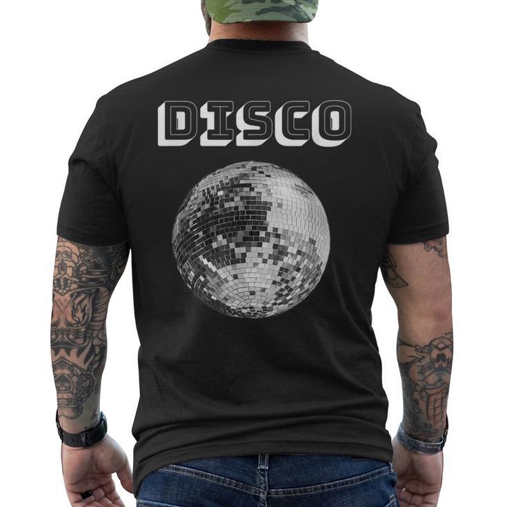 And Disco Ball Club Retro T-Shirt mit Rückendruck