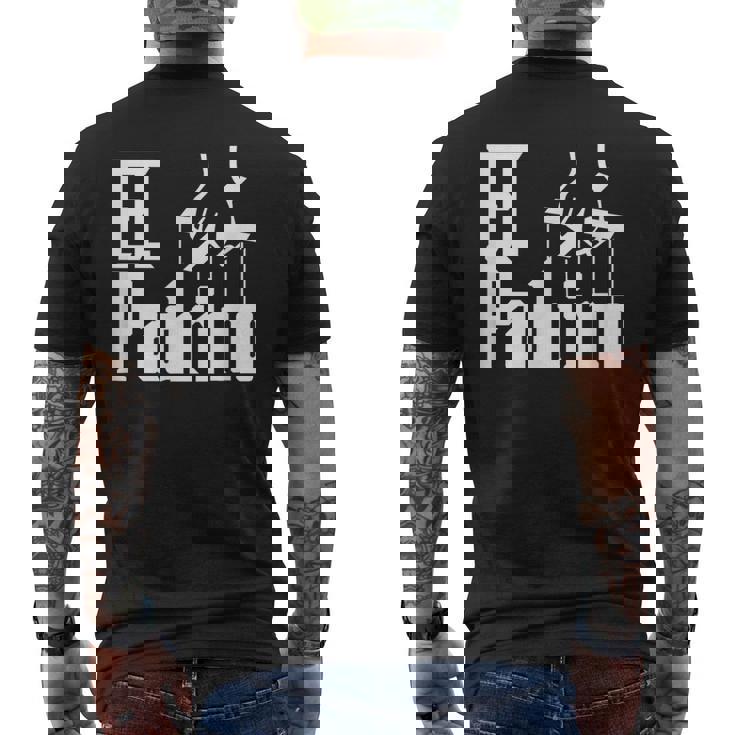 Divertido El Padrino Para Padrino Español Camiseta Hombre Estampado Espalda