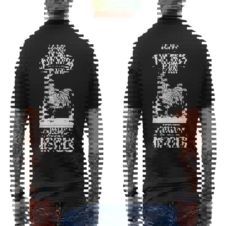 Divertido Pollo & Gallina Agricultor Necesitas Más Pollos Camiseta Hombre Estampado Espalda