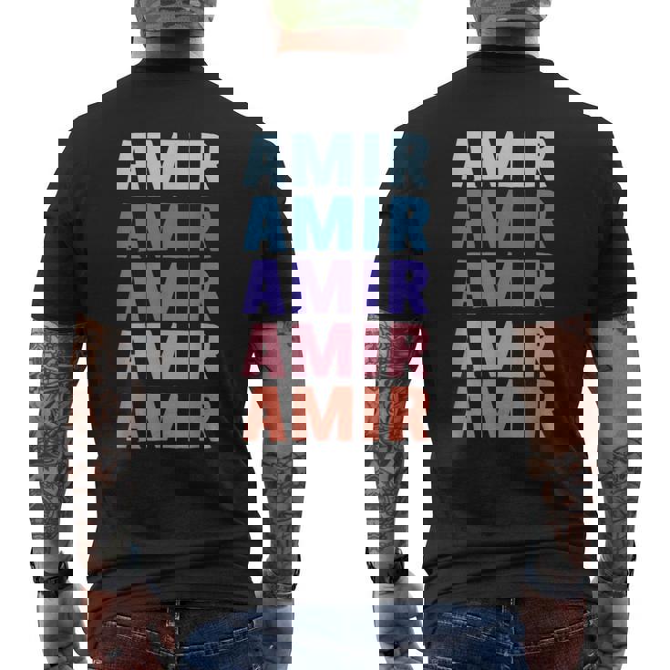 Divertido Regalo Nombre Amir Personalizado Primer Nombre Camiseta Hombre Estampado Espalda