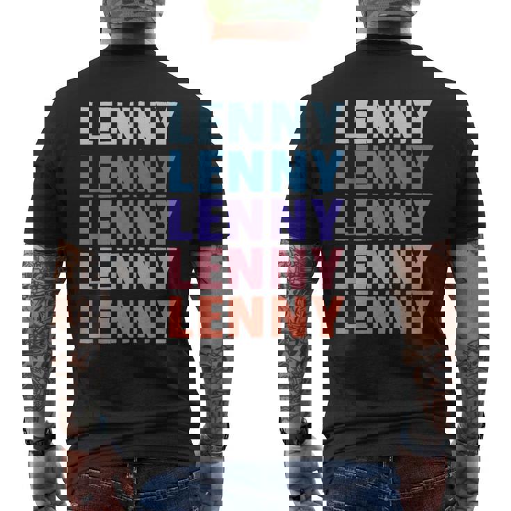 Divertido Regalo Nombre Lenny Personalizado Primer Nombre Camiseta Hombre Estampado Espalda