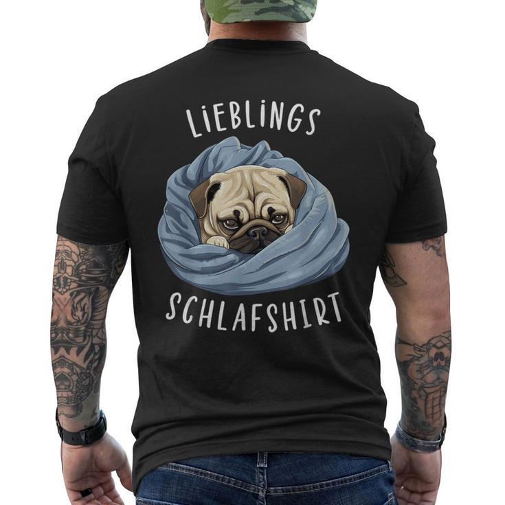 Dog Official Favourite Sleep Pug T-Shirt mit Rückendruck