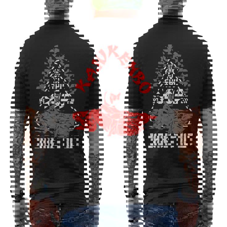 Dojo Entrenamiento Kajukenbo Instructor Autodefensa Artes Marciales Camiseta Hombre Estampado Espalda