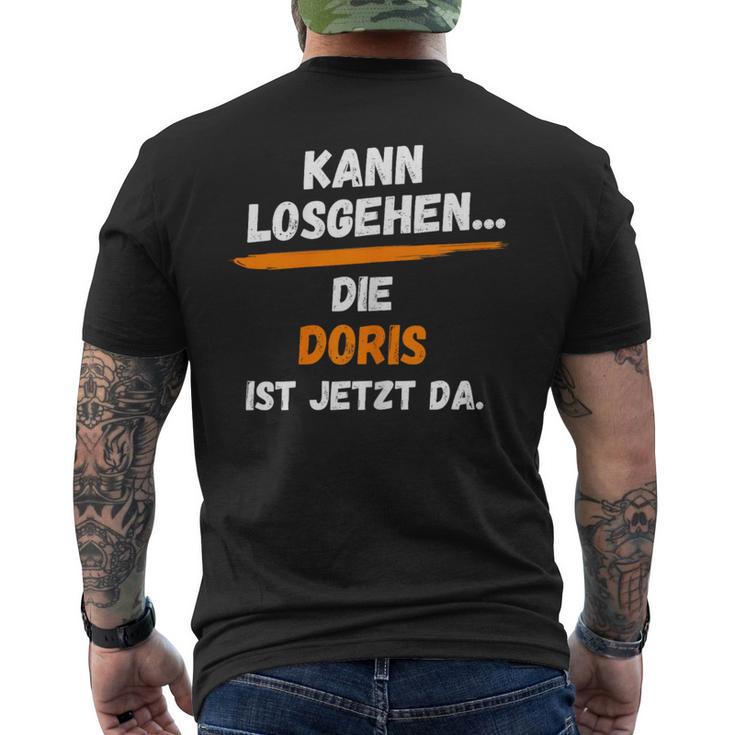 Doris Name Saying First Name Can Go Off T-Shirt mit Rückendruck