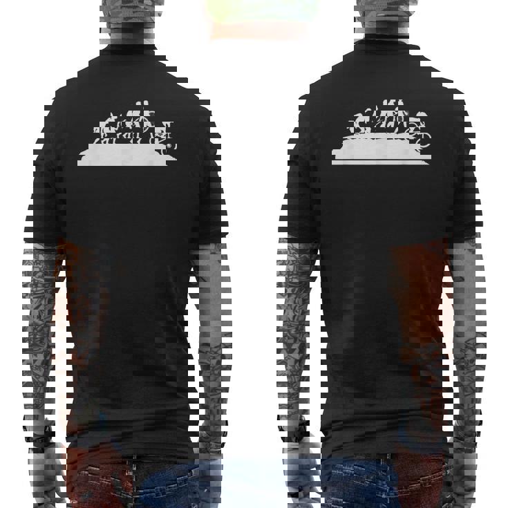 Downhill Evolution – Downhill Rider Mountain Bike Rider Mtb Camiseta Hombre Estampado Espalda